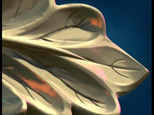 Daisy leaf 3D Print Model