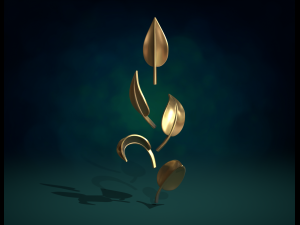 Five Leaves Modello di stampa 3D