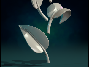 Five Leaves Modello di stampa 3D