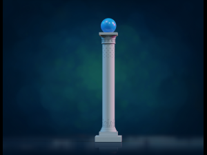 Pillar Column 3D Baskı Modeli