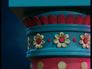 Pillar Column 3D Baskı Modeli