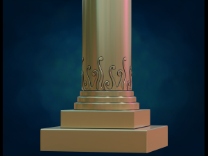 Pillar Column 3D Baskı Modeli