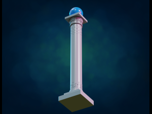 Pillar Column 3D Baskı Modeli