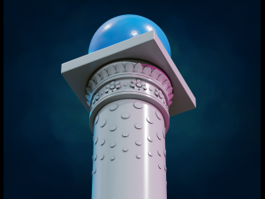 Pillar Column 3D Baskı Modeli