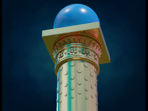 Pillar Column 3D Baskı Modeli