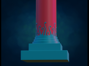 Pillar Column 3D Baskı Modeli
