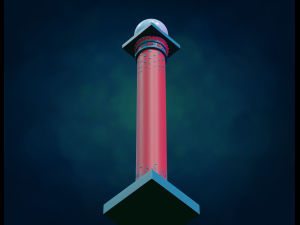 Pillar Column 3D Baskı Modeli