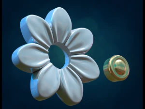 Simple Flower 3D Print Model