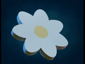 Simple Flower 3D Print Model