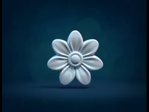 Simple Flower 3D Print Model