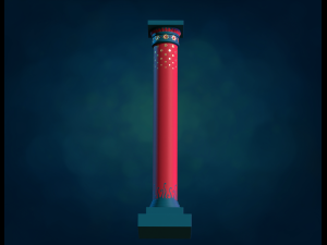 Pillar Column textured 3D Print Model