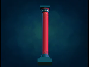 Pillar Column textured 3D Print Model