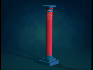 Pillar Column textured 3D Print Model