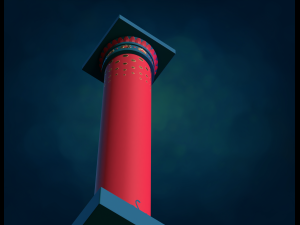 Pillar Column textured 3D Print Model