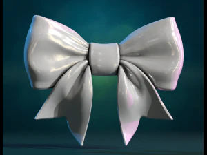 Ribbon Bow 3D Print Model