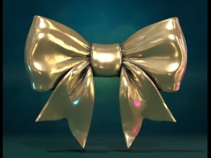 Ribbon Bow 3D Print Model
