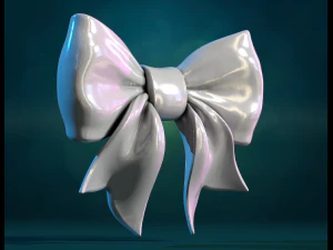 Ribbon Bow 3D Print Model