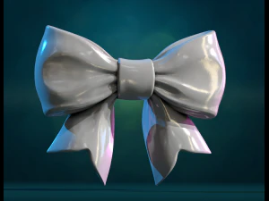 Ribbon Bow 3D Print Model