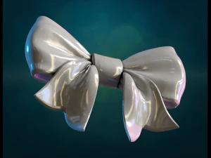 Ribbon Bow 3D Print Model