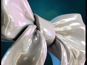 Ribbon Bow 3D Print Model