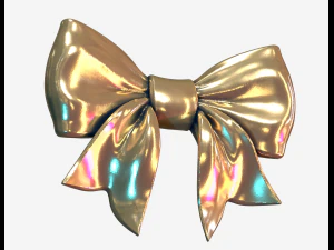 Ribbon Bow 3D Print Model