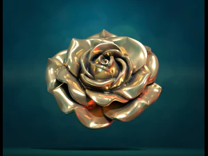 Rose bass-relief 3D Print Model