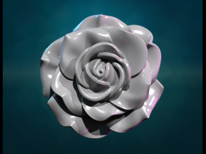 Rose bass-relief 3D 打印模型