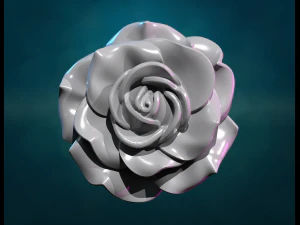 Rose bass-relief 3D Print Model