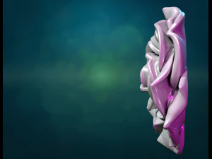Rose bass-relief 3D Print Model