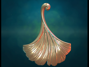 Ginkgo leaf 3Dプリントモデル