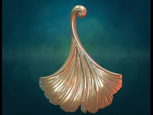 Feuille de ginkgo Modèles 3D en vedette