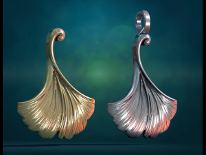 Ginkgo leaf 3Dプリントモデル