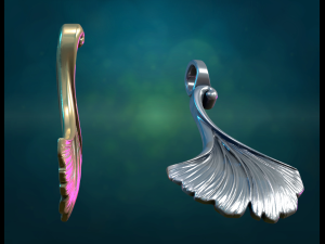 Ginkgo leaf 3Dプリントモデル