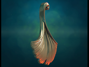 Ginkgo leaf 3Dプリントモデル