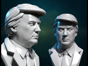 Donald Trump Bust 3D Print Model