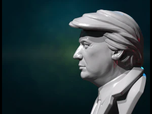 Donald Trump Bust 3D Print Model