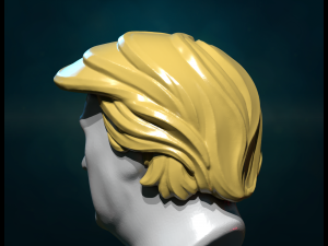 Trump Hair Hairstyle 3D Принт Модель