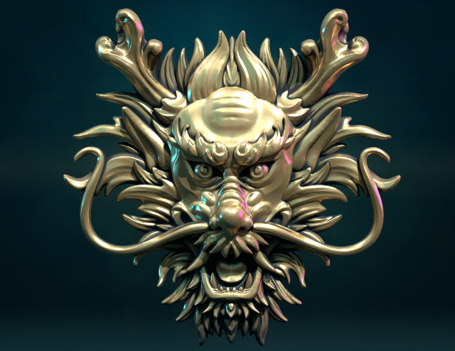 Chinese dragon Model do druku 3D .c4d .max .obj .3ds .fbx .stl .blend 