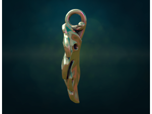 Monstera Pendant 3D 打印模型