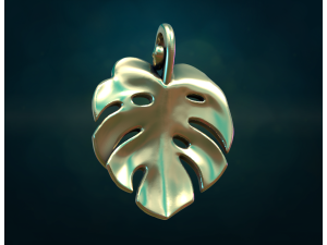 Monstera Pendant 3D 打印模型