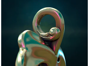 Monstera Pendant 3D Print Model