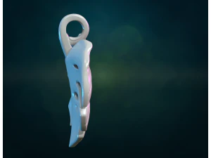 Monstera Pendant 3D Print Model