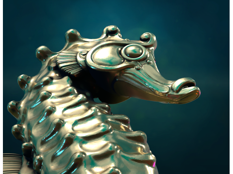 Seahorse Modello di stampa 3D