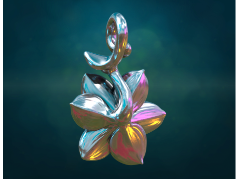 Narcissus pendant 3D Принт Модель