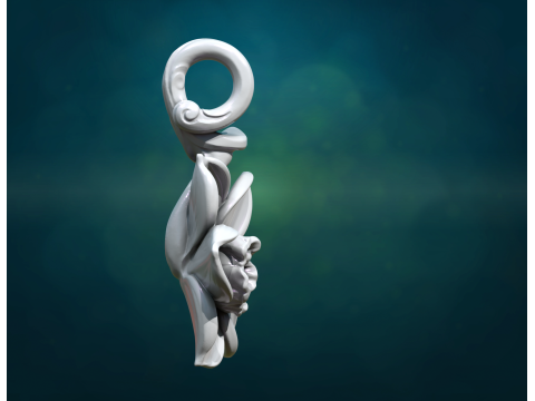 Narcissus pendant 3D Принт Модель