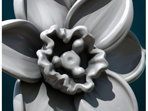 Narcissus pendant 3D Принт Модель