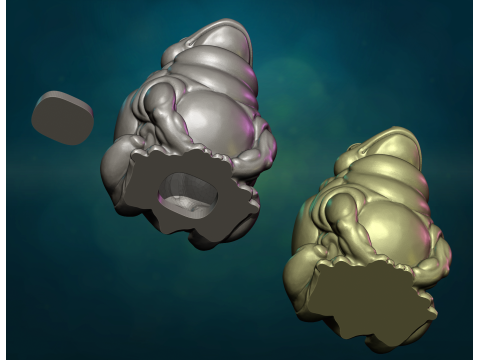 Fat Toad Frog 3D Принт Модель
