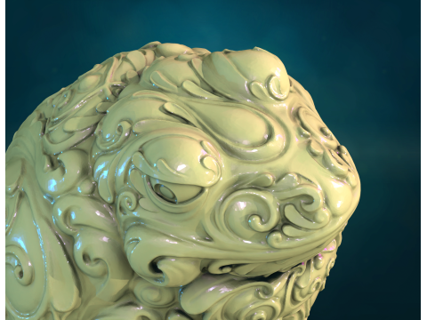 Ornate Toad Frog Modelo de impresión 3D