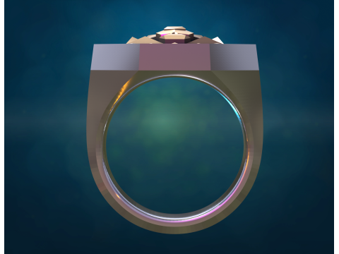 Lion Leo Ring 3D Print Model