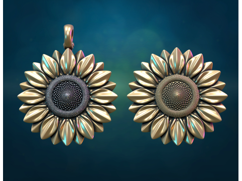 Sun Flower 3D Принт Модель